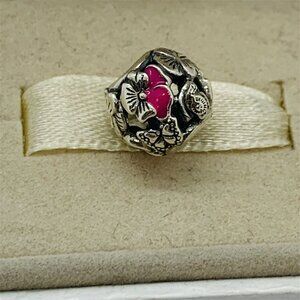 🔥🔥Pandora Pansy Flower Friends Charm